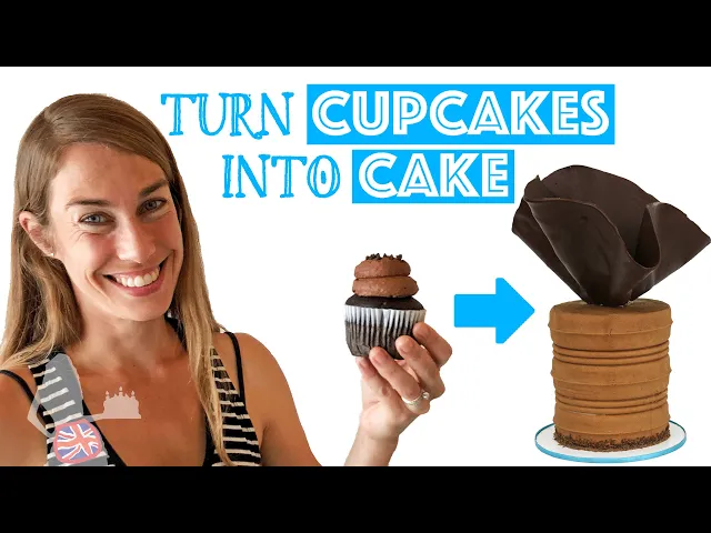 Video thumbnail for Try This Hack To Turn CUPCAKES Into CAKE!