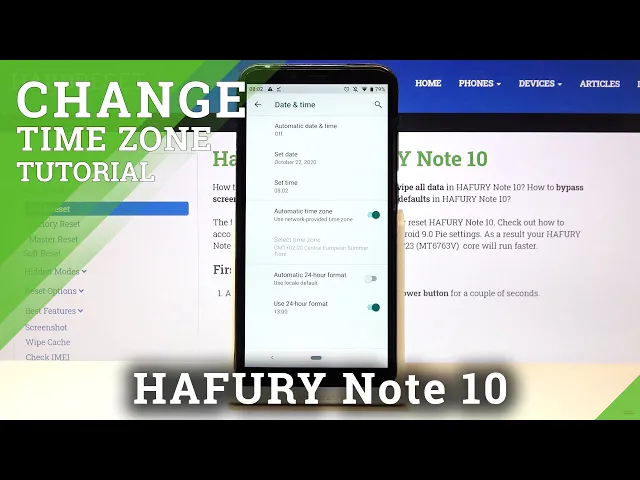 Video thumbnail for How to Change Date & Time in HAFURY Note 10 – Find Clock Options