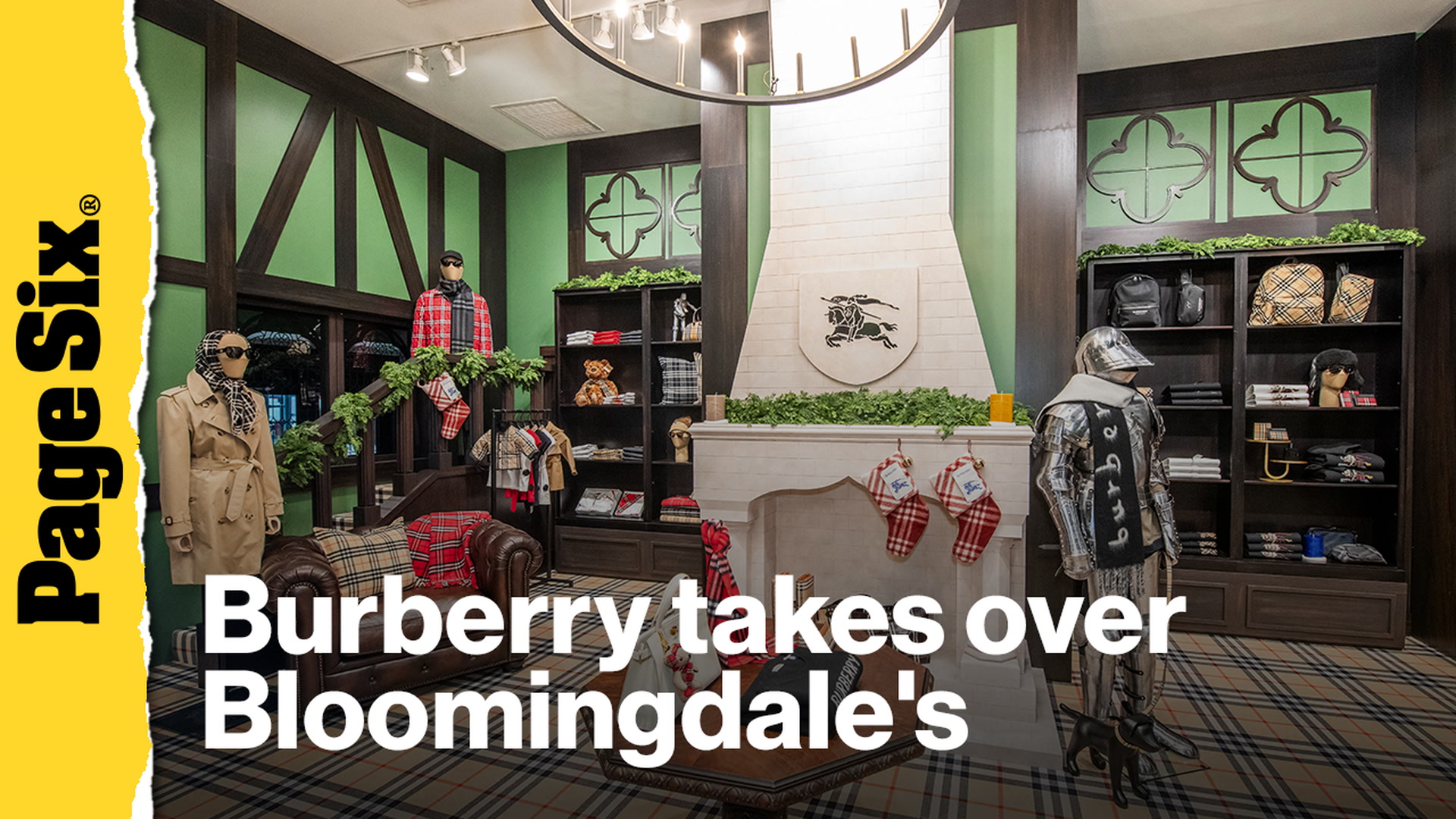Video thumbnail for Burberry takes over Bloomingdale's for the holidays