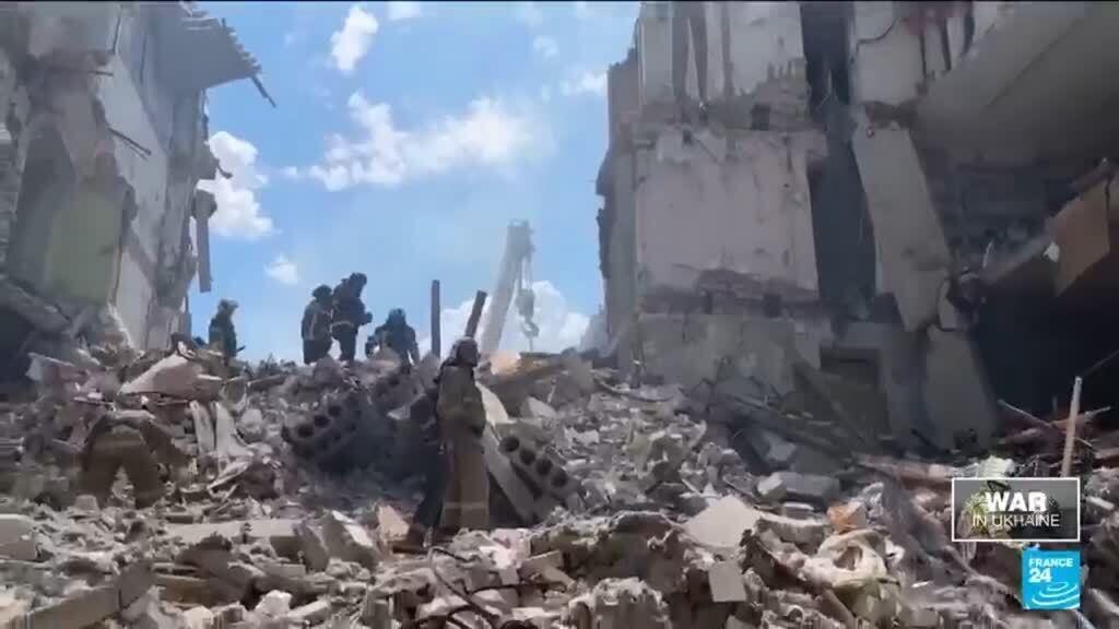 Video thumbnail for Russia says 16 killed in strike on student dorm that it blamed on Ukraine