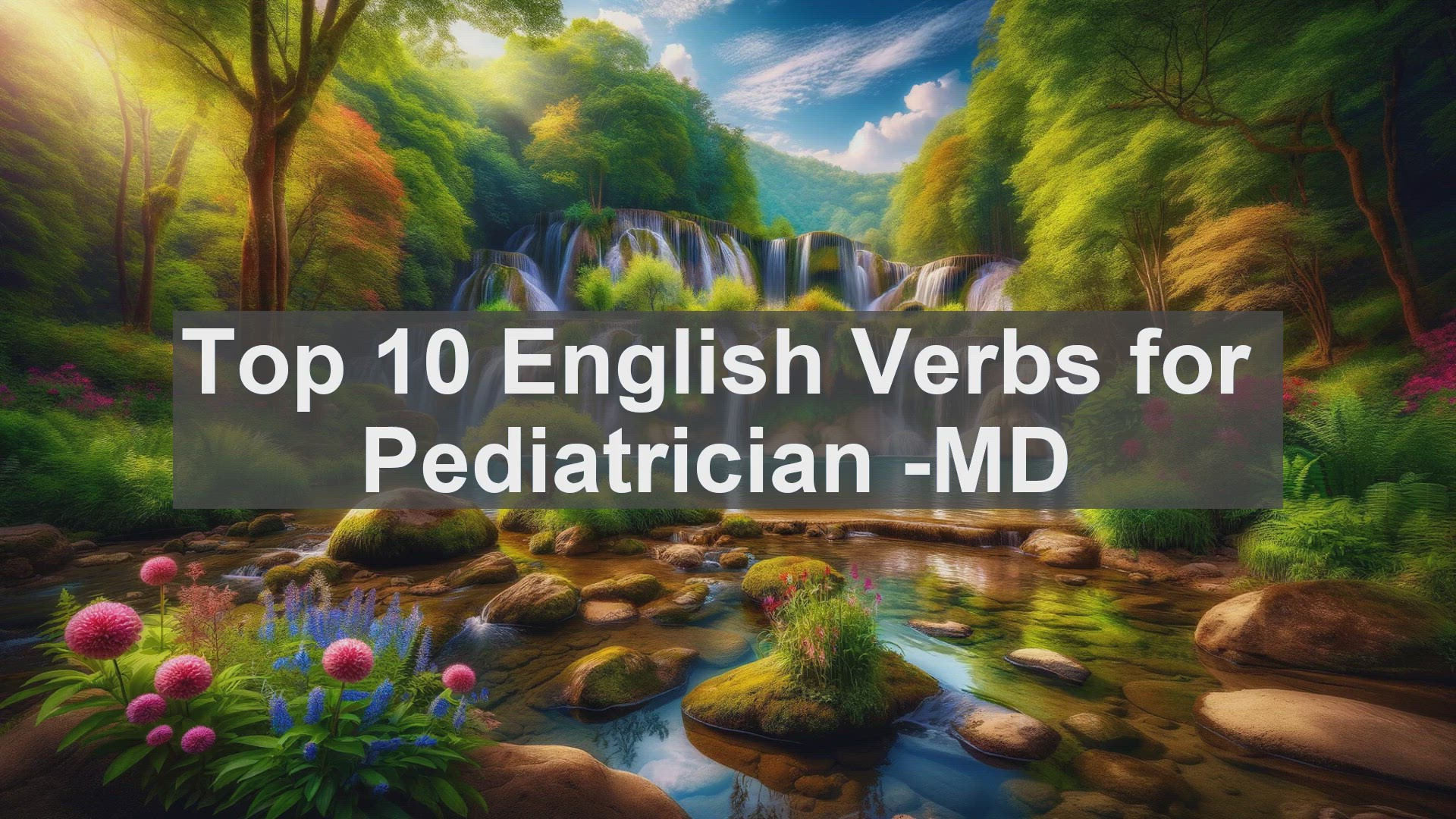 'Video thumbnail for Top 10 English Verbs for Pediatrician MD'
