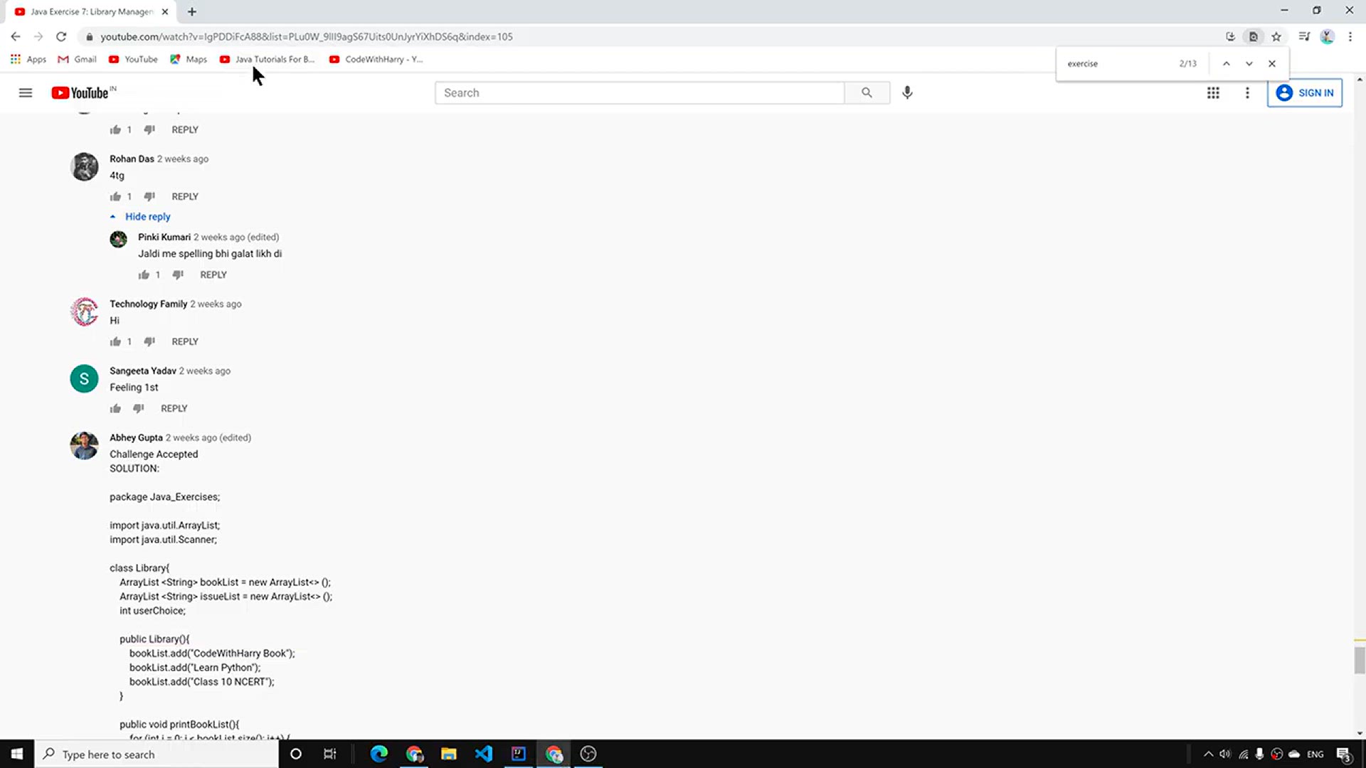 'Video thumbnail for Exercise 7_ Solutions + Shoutouts'