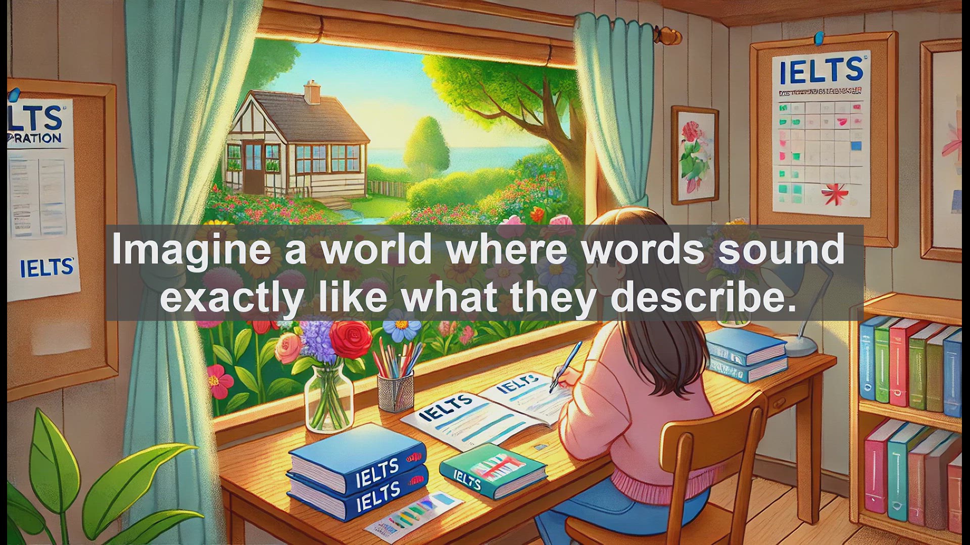 'Video thumbnail for 2000 Must Know IELTS 9.0 Vocabulary - Onomatopoeia: Sound Words for IELTS Success'