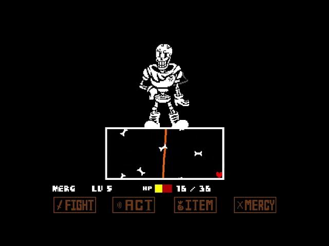 Video thumbnail for Undertale The final run: Papyrus fight
