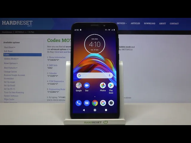 Video thumbnail for Secret Codes for Motorola E6 Play – Hidden Modes / Detailed Info