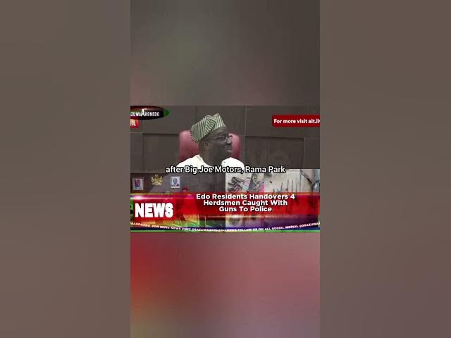 Video thumbnail for Edo Residents Handovers 4 Herdsmen Caught With Guns To Police