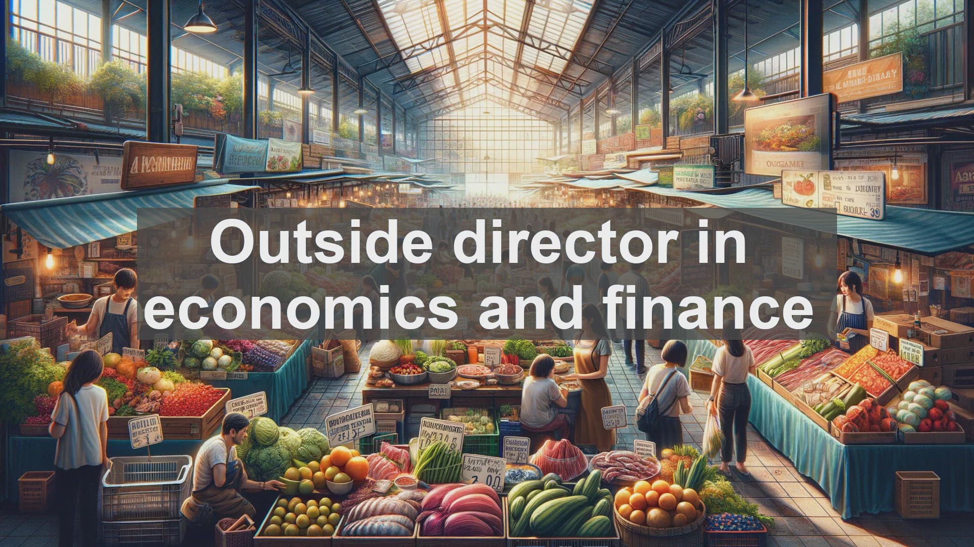 'Video thumbnail for Outside director in economics and finance'