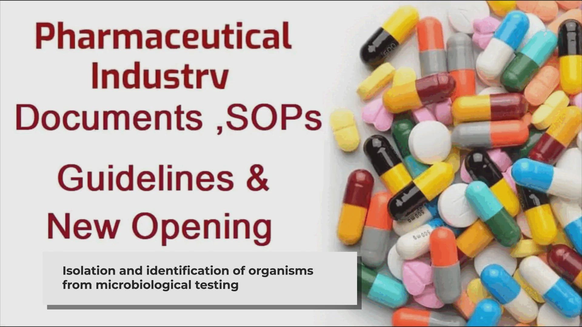 Video thumbnail for HANDLING OF ISOLATES