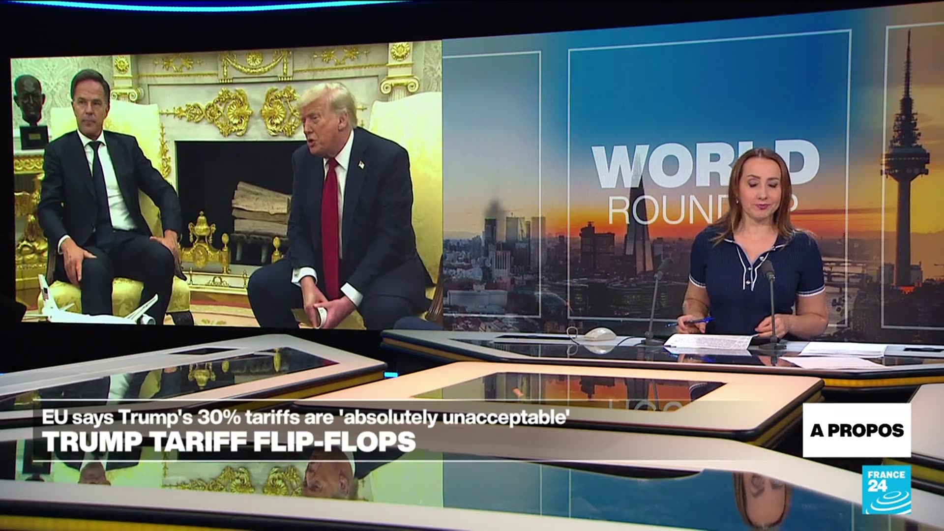'Video thumbnail for Markets shrug off Trump tariff threat against EU'