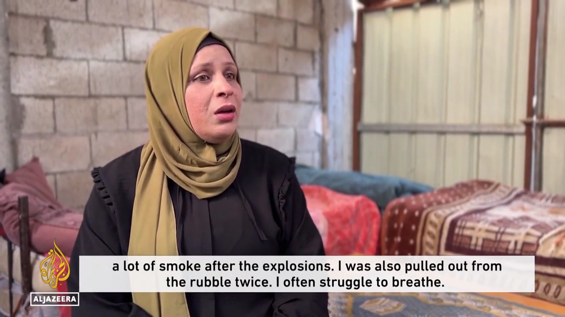 'Video thumbnail for Breast cancer patient in Gaza pleads for evacuation as Israeli blockade halts treatment'