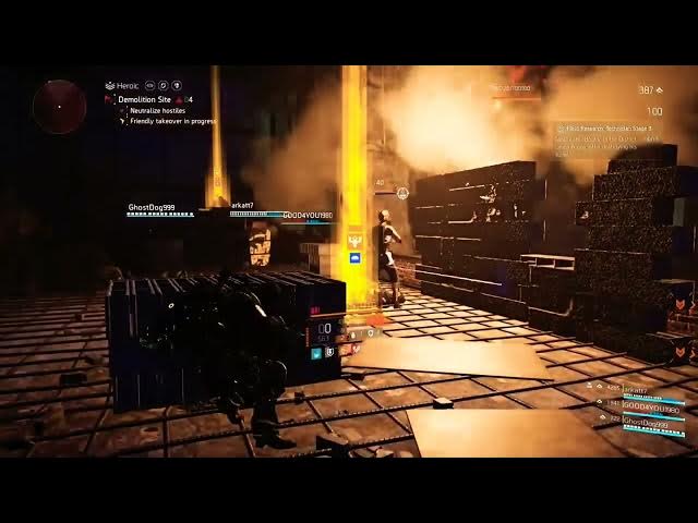 Video thumbnail for Division 2 taking a control point in heroic