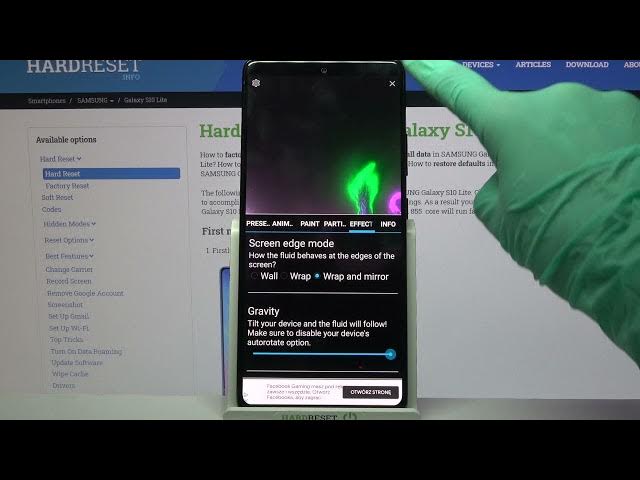 Video thumbnail for How to Download and Apply Animated Wallpaper on SAMSUNG Galaxy S10 Lite – Magic Fluids Wallpaper