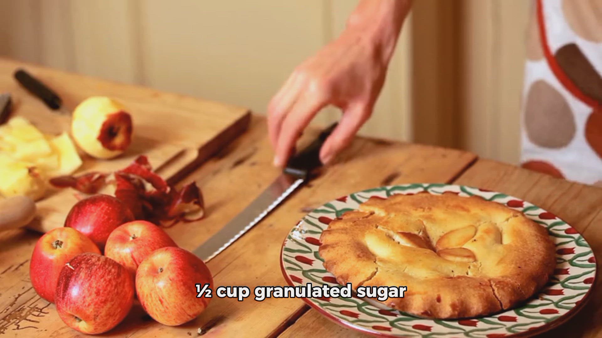 Video thumbnail for apple pie recipe