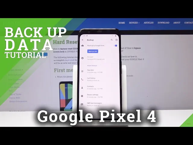 Video thumbnail for How to Create Backup in Google Pixel 4 - Restore Data in Pixel 4