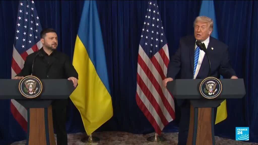 Video thumbnail for Thorny questions remain despite positive meeting reports from Trump and Zelensky