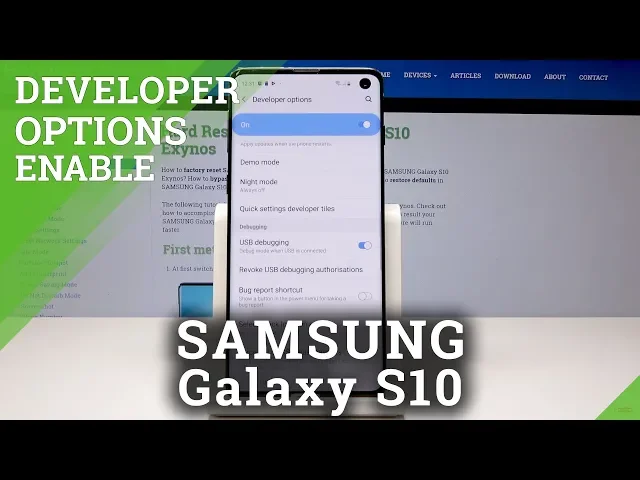 Video thumbnail for How to Enable Developer Options in Samsung Galaxy S10 – OEM Unlocking / USB Debugging