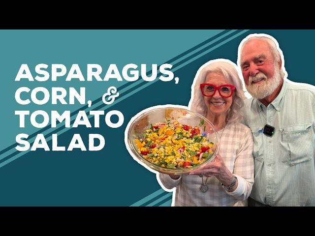 Video thumbnail for Love & Best Dishes: Asparagus, Corn, and Tomato Salad Recipe | Summer Side Dish Ideas