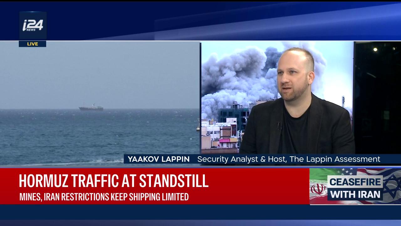 Video thumbnail for Strait of Hormuz traffic remains at standstill
