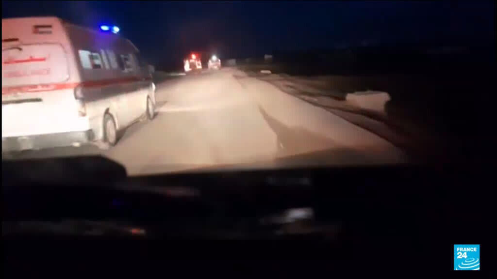 Video thumbnail for Phone footage appears to contradict Israeli account of killing of Gaza medics