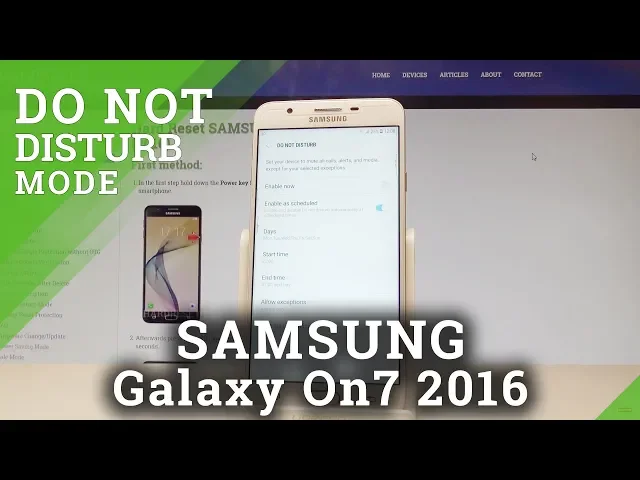 Video thumbnail for How to Enter Do Not Disturb on SAMSUNG Galaxy On7 2016 - Sound Settings |HardReset.Info