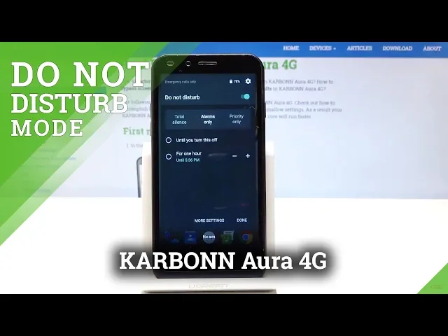 Video thumbnail for How to Enable Do Not Disturb Mode in KARBONN Aura 4G - Mute Sounds & Vibrations