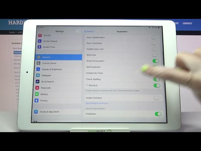 Video thumbnail for How to Enter Text Correction Options on IPAD AIR - Text Correction Options