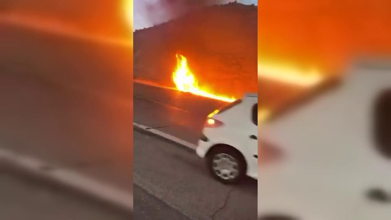 Video thumbnail for Iran: Fuel Carrier Burns After Iranian Police Fire.