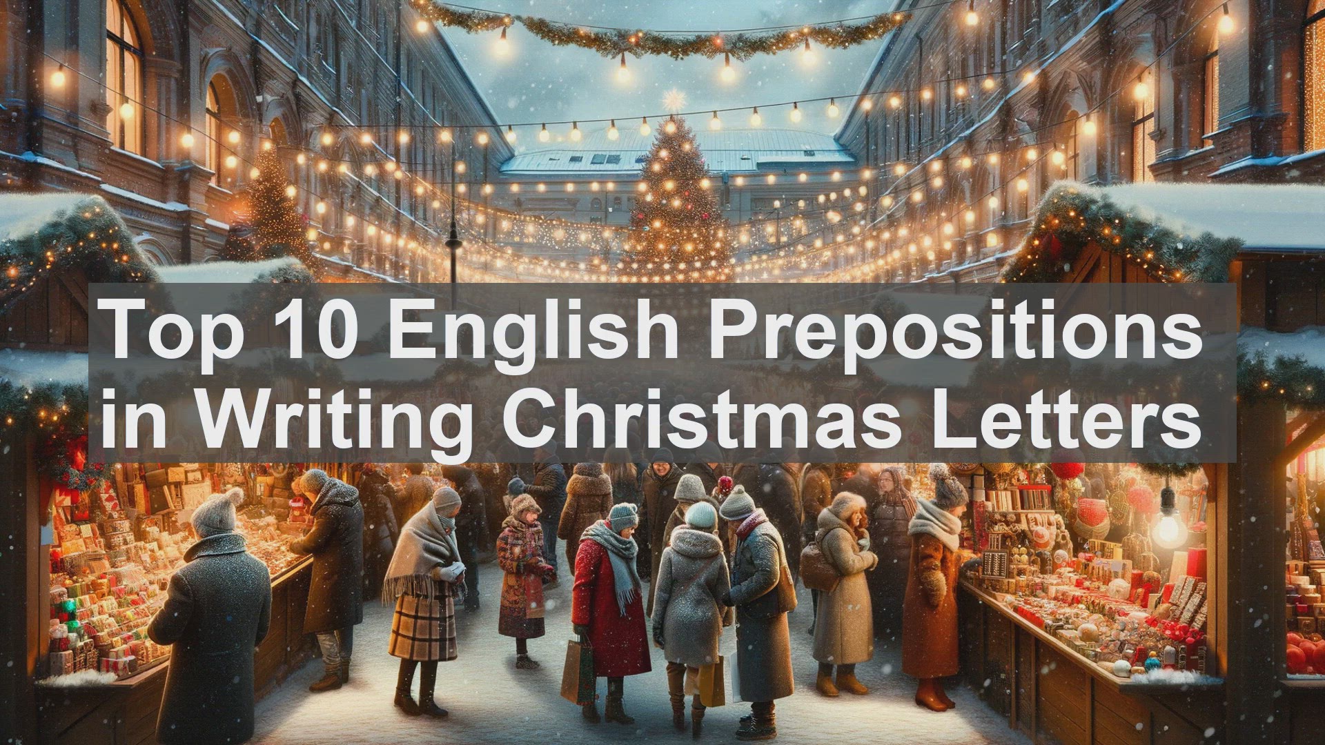 'Video thumbnail for Top 10 English Prepositions in Writing Christmas Letters'