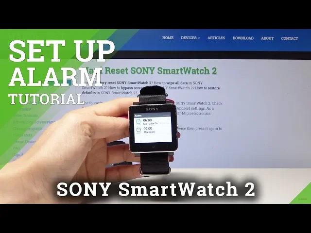 Video thumbnail for How to Set Up Alarm SONY SmartWatch2 - Add Reminder