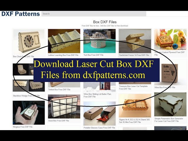 Video thumbnail for Download Laser Cut Box DXF Files from DXFpatterns com