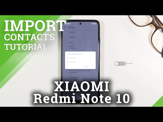 Video thumbnail for How to Copy Contact from SIM Card to XIAOMI Redmi Note 10 Internal Storage – Send Phone Numbers