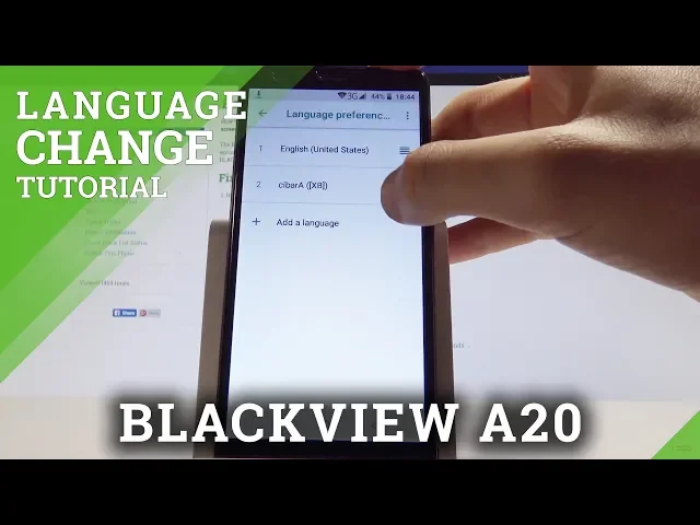 Video thumbnail for How to Change Language on BLACKVIEW A20 - Language Settings