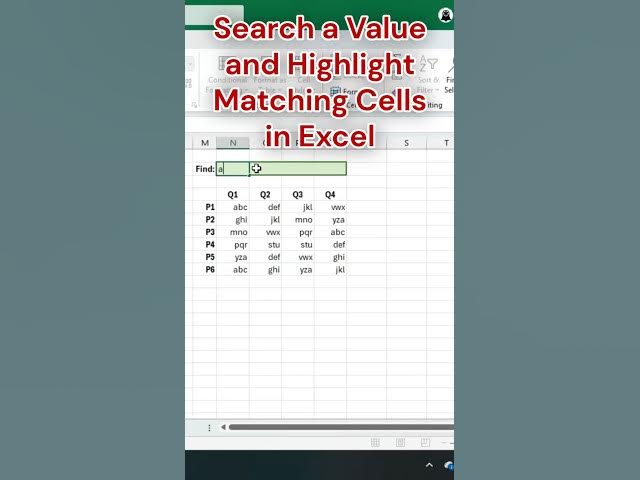 Video thumbnail for Search Data with Conditional Formatting in Excel #excel #excelwithbrainbell