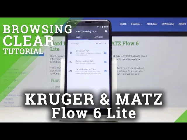 Video thumbnail for How to Delete Browser History in KRUGER & MATZ Flow 6 Lite - Restore Browser Factory Settings