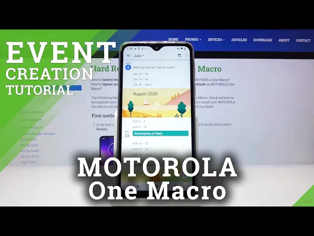 Video thumbnail for How to Add Event to Calendar in MOTOROLA One Macro – Create Schedule Events