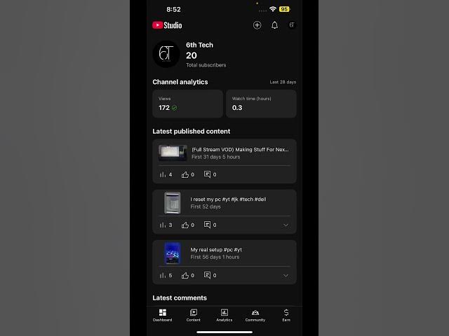 Video thumbnail for May 31st Analytics from #yt & #tiktok #pc #phone #dell #omen