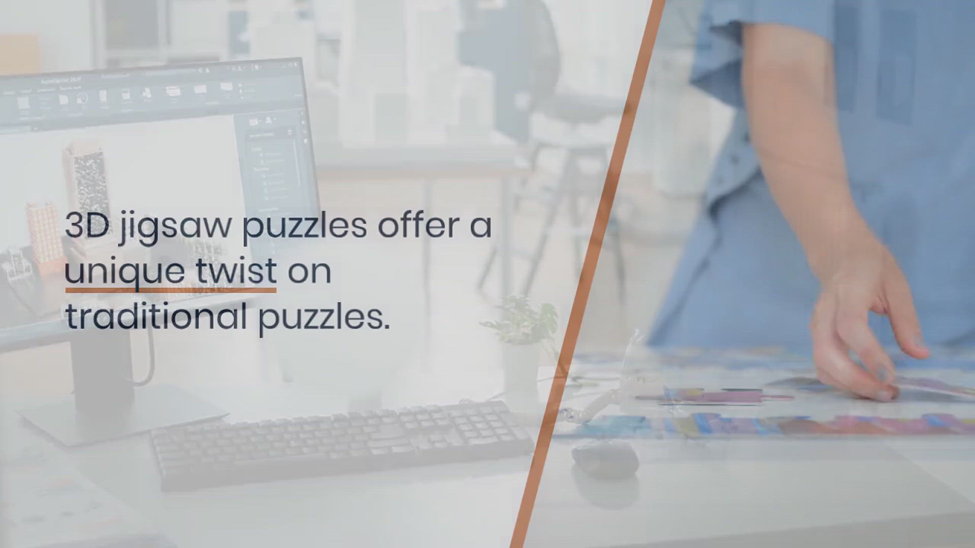 'Video thumbnail for 3D Jigsaw Puzzle Pieces'