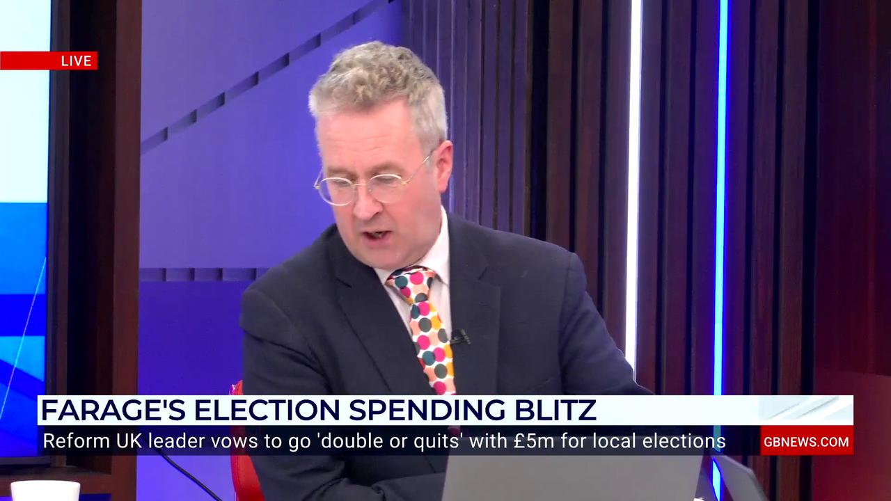 Video thumbnail for WATCH: Support for Reform UK is 'holding firm', Christopher Hope says