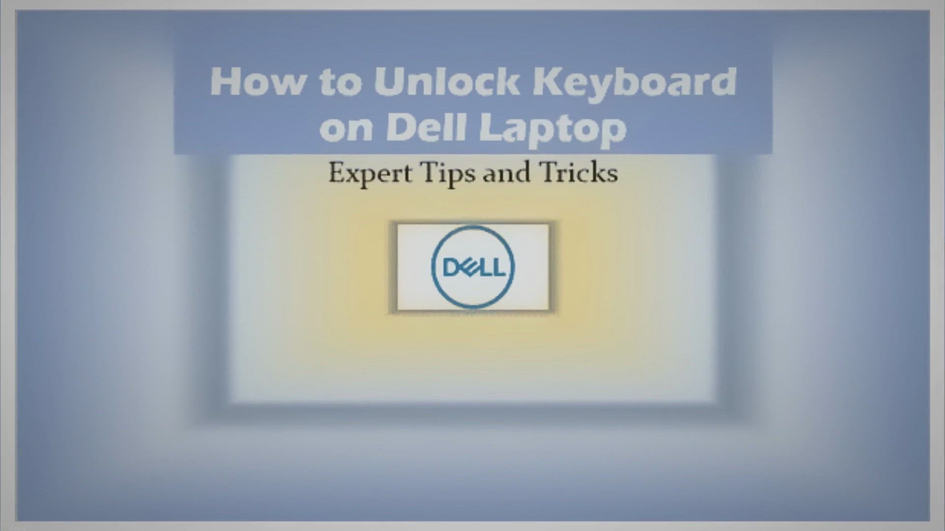 Video thumbnail for How to Unlock Keyboard on Dell Laptop: Quick Fixes for You