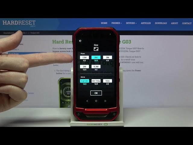 Video thumbnail for How to Change Picture Size in KYOCERA Torque G03 – Resize Photo