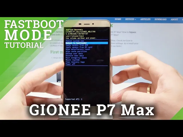 Video thumbnail for How to Activate Fastboot Mode in GIONEE P7 Max - Exit GIONEE Fastboot Mode