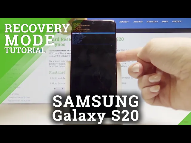 Video thumbnail for How to Open Recovery Mode in SAMSUNG Galaxy S20 – Recovery System