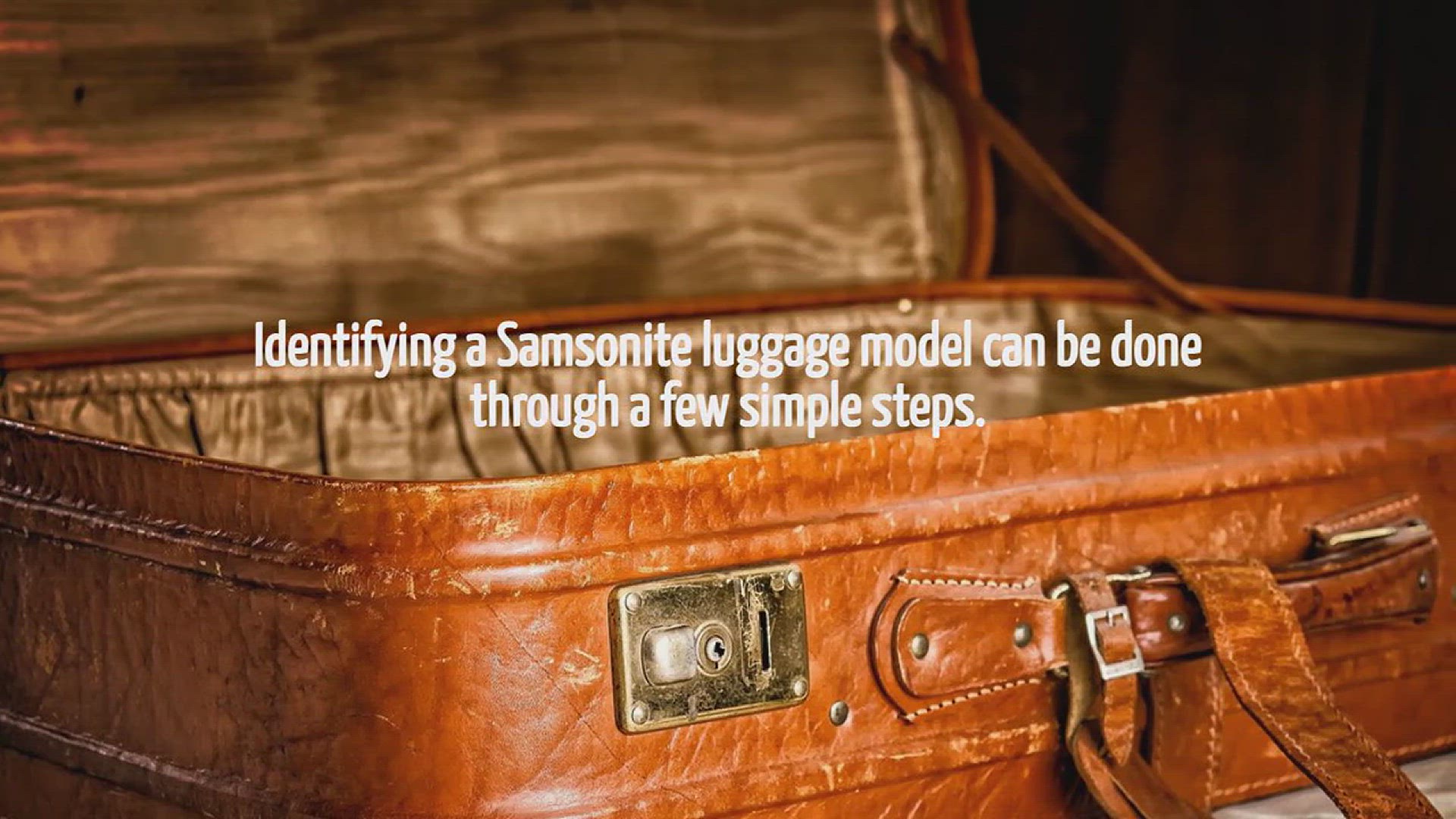 Video thumbnail for How To Identify Samsonite Luggage Model