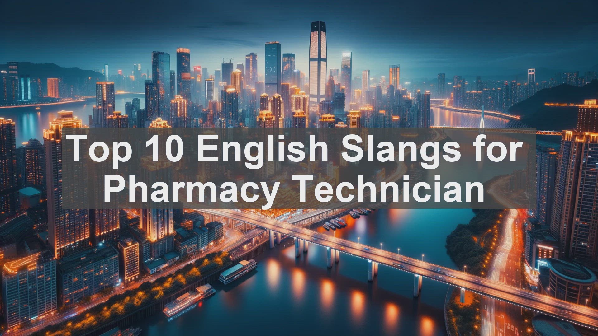 'Video thumbnail for Top 10 English Slangs for Pharmacy Technician'