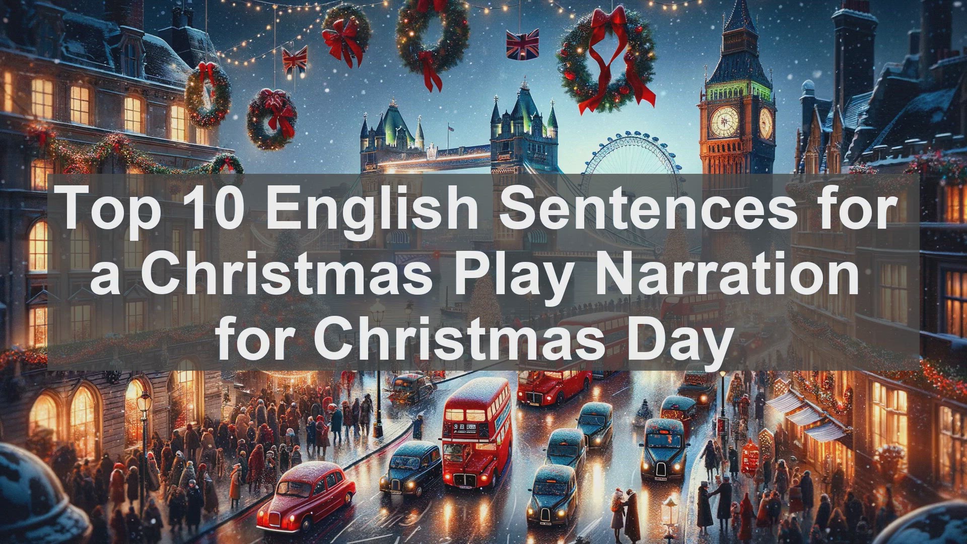 'Video thumbnail for Top 10 English Sentences for a Christmas Play Narration for Christmas Day'