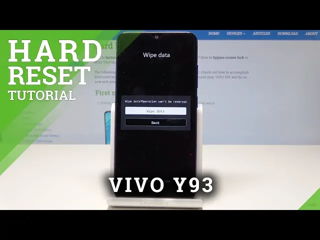 Video thumbnail for HARD RESET VIVO Y93 - Recovery Mode / Wipe Data
