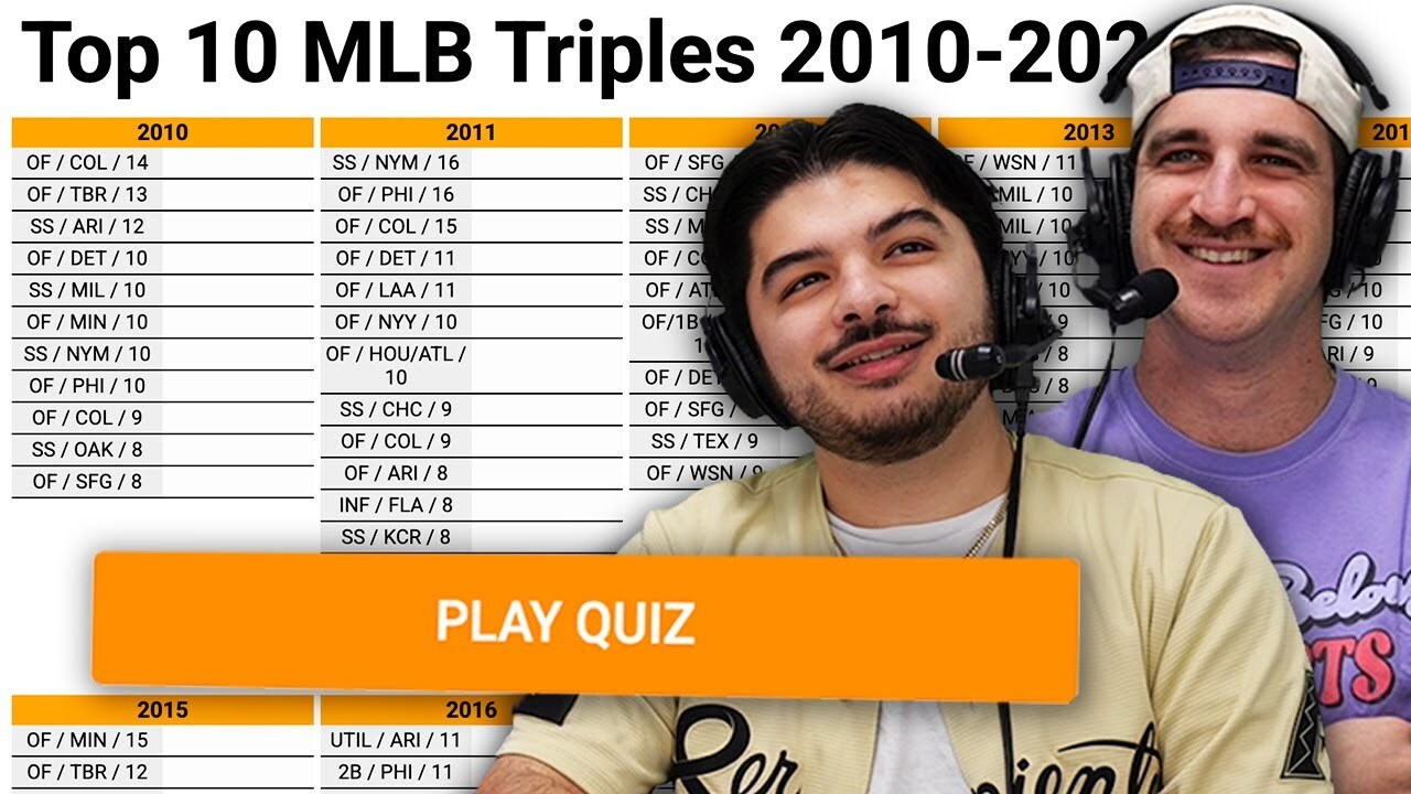 Video thumbnail for Can we name every Triples Leader since 2010? (MLB Sporcle)