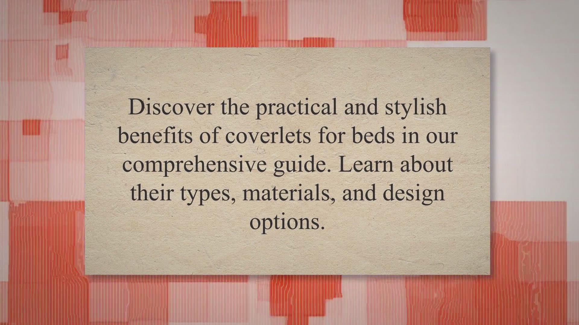 Video thumbnail for What are coverlets for beds | Enhancing Comfort and Style in Your Bedroom