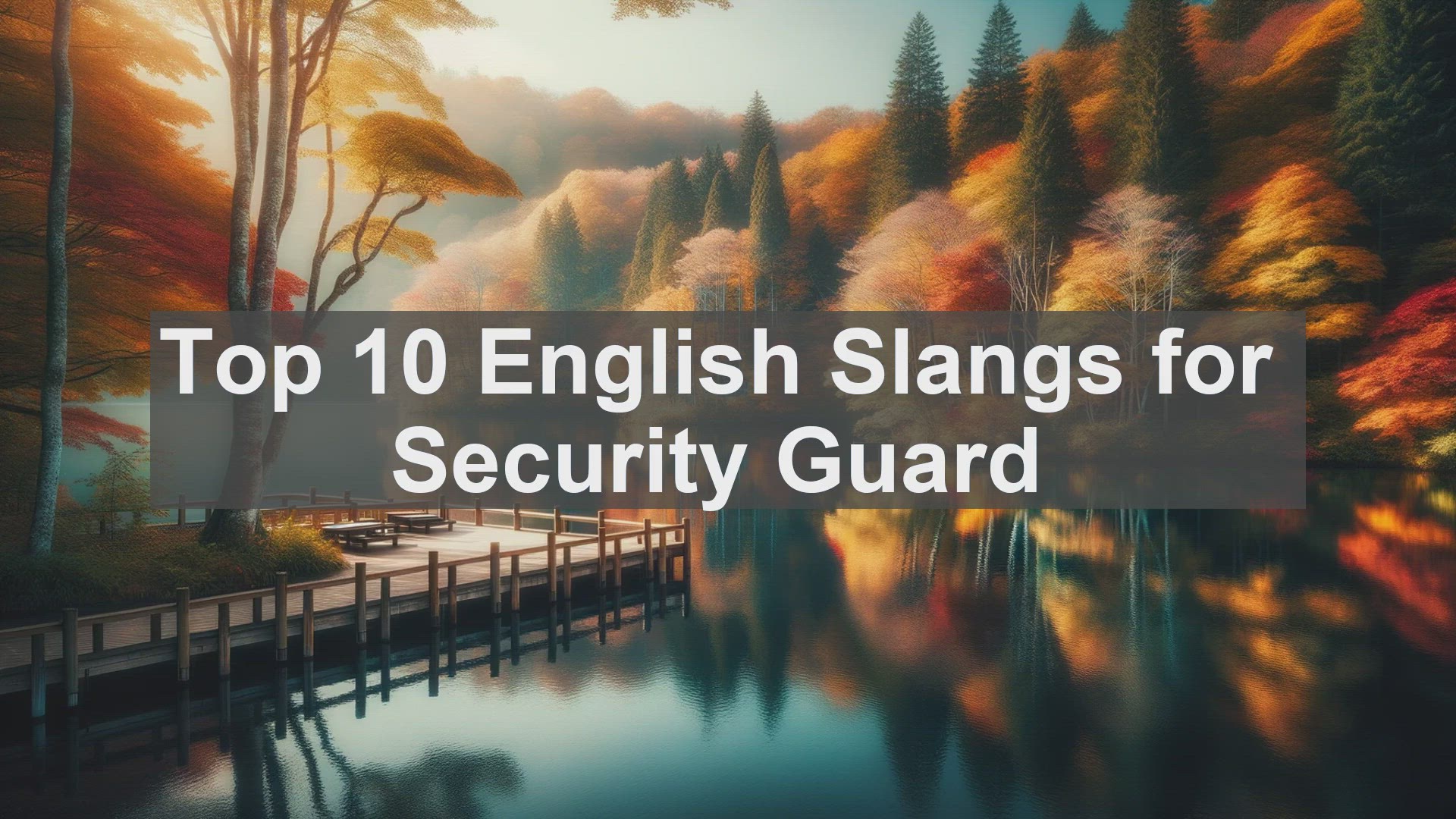 'Video thumbnail for Top 10 English Slangs for Security Guard'