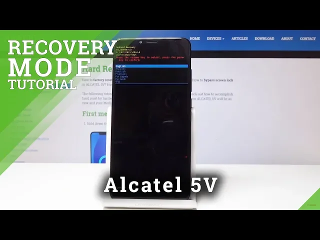 Video thumbnail for How to Use Recovery Mode on Alcatel 5V - Recovery Mode Access